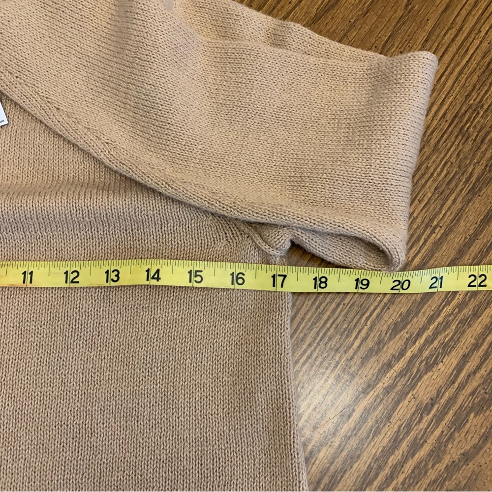 Banana Republic Camel Long Sleeve Petite Knit Dress NWT - Picture 9 of 12